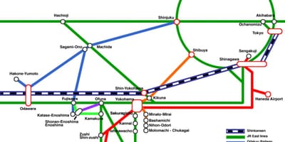 Yokohama line mapy