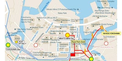 Minato mirai 21 mapě