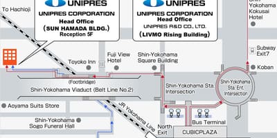 Mapa shin Yokohama